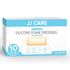 Silicone Foam Dressing, 2x5 Silicone Bandages for Wounds, Absorbent Foam Dressing with Adhesive Border, Medical Bandage with Showerproof Adhesive